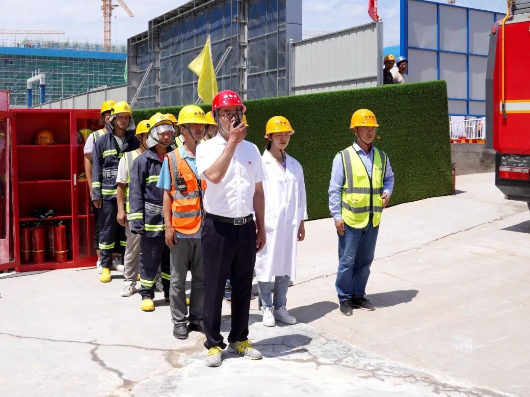 西鹹新區安全應急救援演練活動在(zài)我司承建空港(圖3)