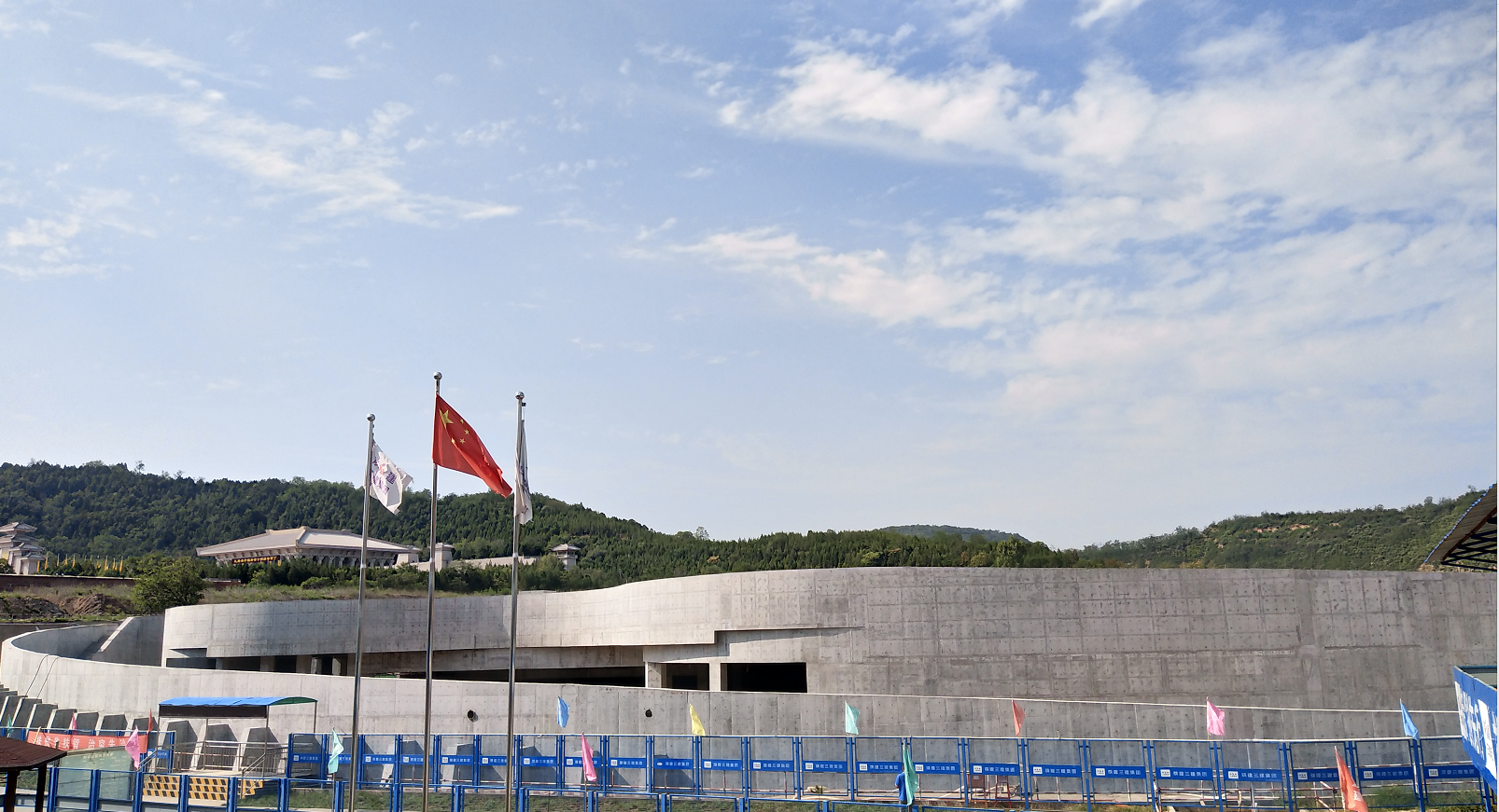 我司承建“黃帝文化中心”、“銅川市體育館”(圖3)